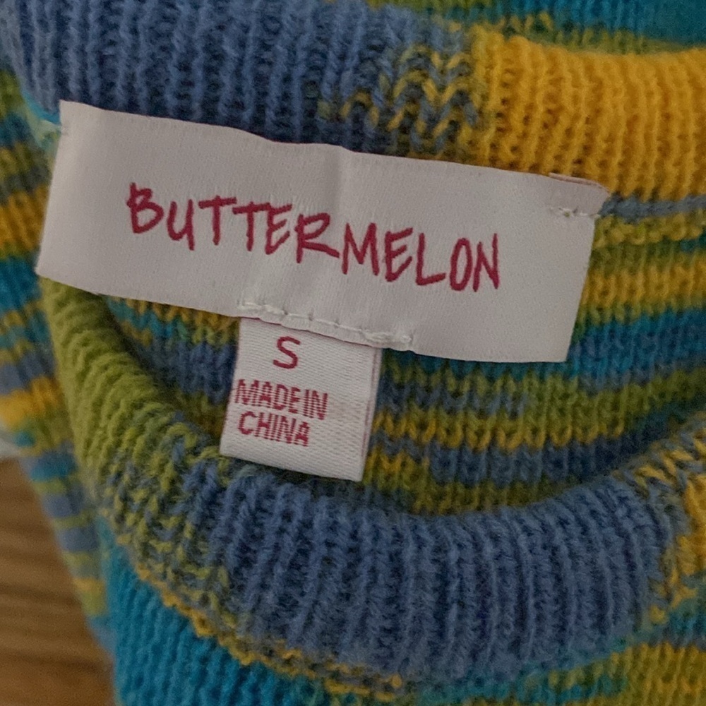 NWOT Lane 201 Buttermelon Knit Mini Dress - Picture 9 of 9